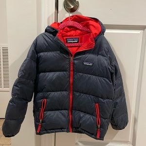 Patagonia Hi Loft Down Sweater Hoodie Jacket size 5T